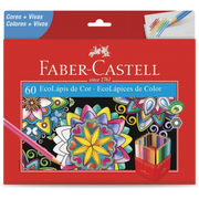 Lápis de Cor Faber-Castell EcoLápis 120160G - 60 Cores