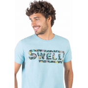 T-Shirt Mescla Estampada Bring The Swell AZ Tqs