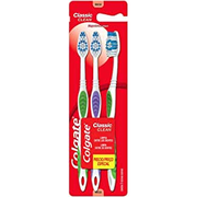 3 Pacotes de Escova Dental Colgate Classic Clean - 3 Unidades Cada