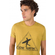 Camiseta Fit Estampada Amarelo Escuro - Tam P