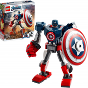 Brinquedo Lego Marvel Avengers Armadura Robô do Capitão América 121 Peças - 76168