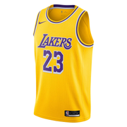 Regata NBA Los Angeles Lakers nº 23 Lebron James Nike Masculina - Amarelo