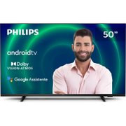 Smart TV Philips Android 50" 4K  Google Assistant Comando de Voz - 50pug7406/78