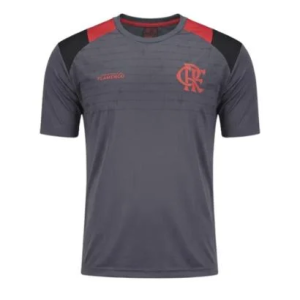 Camiseta Flamengo Fla Vibrou Básica Chumbo Masculina Braziline