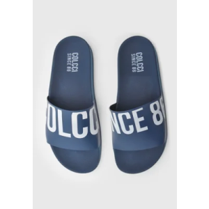 Chinelo Slide Colcci Logo Azul