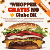 Imagem da oferta Ganhe Whopper Grátis - Clube do BK