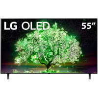 Imagem da oferta Smart TV 55" LG 4K OLED 55A1 Dolby Vision IQ Dolby Atmos Inteligência Artificial ThinQ AI OLED55A1PSA