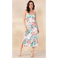 Imagem da oferta Vestido Floral Borrado com Fenda - Posthaus