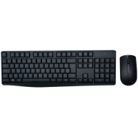 Imagem da oferta Kit Combo Teclado e Mouse Sem Fio Slim Sem Marca Multimídia Conexão Usb 1600dpi c\/ Pilha Inclusa Preto