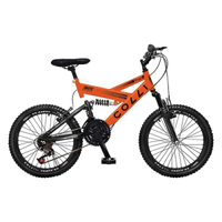 Imagem da oferta Bicicleta Infantil Colli GPS20 Aro 20 21 Marchas Tamanho Quadro 14 Aço Carbono Dupla Suspensão Laranja