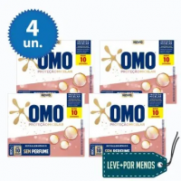 Imagem da oferta 4 Unidades de Detergente em Pó Omo Proteção Micelar 800g