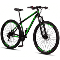 Imagem da oferta Bicicleta Aro 29 Aço Carbono Highlevel Freios a Disco Suspensão 21 marchas