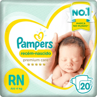 Imagem da oferta Fralda Pampers Premium Care RN - 20 fraldas