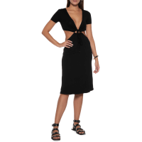 Imagem da oferta Vestido Midi Cross Neck - Preto