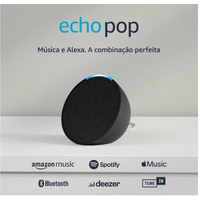 Imagem da oferta Echo Pop | Smart speaker compacto com som envolvente e Alexa | Cor Preta