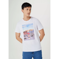 Imagem da oferta Camiseta Masculina Estampada Manga Curta Hering