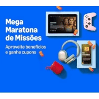 Imagem da oferta Lista de Cupons de R$ 20,00 da Mega Maratona de Missões da Mega Oferta Amazon Prime