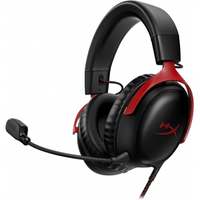 Imagem da oferta Headset Gamer HyperX Cloud III DTS Drivers 53mm USB PC PS5 PS4 XBOX Series xis Xbox One Nintendo Switch Mobile Preto e Vermelho - 72