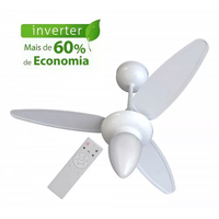 Imagem da oferta Ventilador de Teto Ventisol Wind Inverter Branco Controle Remoto Led Inclusa - Bivolt