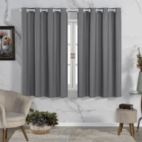 Imagem da oferta Cortina Blackout de PVC 2,00m x 1,30m Cinza Corta Luz - Feffo Cortinas