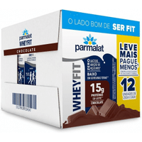 Imagem da oferta Parmalat WheyFit Pack Bebida Láctea Chocolate 15g de Proteína 250 Ml - 12 Unidades