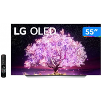 Imagem da oferta Smart TV LG 55” 4K UHD OLED 120Hz Wi-Fi e Bluetooth Alexa 4 HDMI 3 USB - OLED55C1PSA