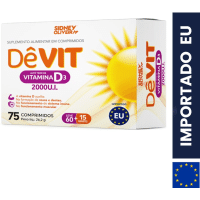 Imagem da oferta Vitamina D3 2000ui Dêvit Leve 60 Comprimidos + 15 Grátis União Europeia Sidney Oliveira -