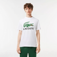 Imagem da oferta Camiseta Lacoste Em Jérsei De Algodão Com Estampa De Logo