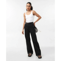 Imagem da oferta Calça black jeans feminina wide leg cintura alta | Pool Jeans