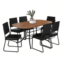 Imagem da oferta Conjunto Sala de Jantar com Mesa e 6 Cadeiras Fenix Carraro