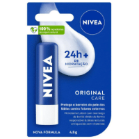 Imagem da oferta Hidratante Labial Nivea Original Care com 4,8g