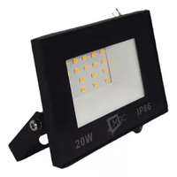 Imagem da oferta Refletor Led Holofote 20w Luz Quente Amarela Ip66 3000k A Prova De agua IP66 Bivolt 110/220v