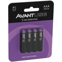 Imagem da oferta Kit 4 Pilhas Recarregável AAA Palito 1000MAH 1.2V Avant Use