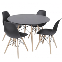 Imagem da oferta Conjunto Sala de Jantar Moderno - Mesa Eames 70cm + 4 Cadeiras Eames