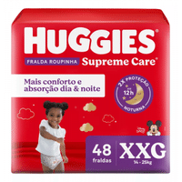 Imagem da oferta Fralda Supreme Care Roupinha Xxg 48 Unidades Huggies