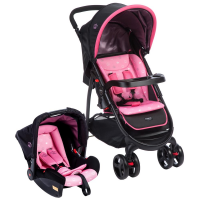 Imagem da oferta Carrinho de Bebê Cosco Travel System Nexus KDD-6798 - Rosa