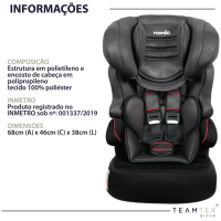 Imagem da oferta Cadeirinha para Auto Nania Beline Noir Suporta até 36 kilos