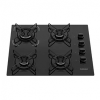 Imagem da oferta Cooktop Itatiaia Essencial 4 Bocas Vidro Preto Bivolt 3700000192