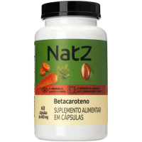 Imagem da oferta Betacaroteno 400mg Natz 60 Cápsulas