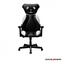 Imagem da oferta Cadeira Dog Giratória Reclinável e com Regulagem de Altura Preta e Branca DC/JK004/PW - Dxracer