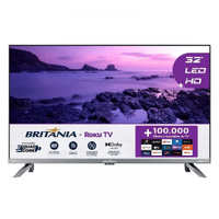 Imagem da oferta Smart Tv 32 Hd Britânia Quadcore Btv32g7pr2csgblh - Bivolt