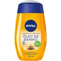 Imagem da oferta NIVEA Sabonete Líquido Óleo de Banho 200ml - Com 55% de óleos naturais produz espuma cremosa e proporciona hidratação intensa maciez e cuidado único c