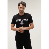 Imagem da oferta Camiseta John John Logo Preta