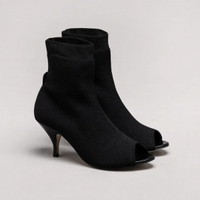 Imagem da oferta Open Boot Capodarte Knit Preta Preto