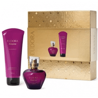 Imagem da oferta Kit Presente Natal Kiss Me Cabernet: Desodorante Colônia 50ml + Loção Perfumada Desodorante Corporal 100ml