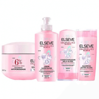 Imagem da oferta Elseve Glycolic Gloss Kit - Shampoo + Condicionador + Creme Super Gloss + Creme de Tratamento