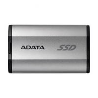 Imagem da oferta SSD Externo ADATA 2TB SD810 USB 3.2 1000G IP68 até 2.000 MB/s para iPhone 15/Pro/Max Android Prata - SD810-2000G-CSG