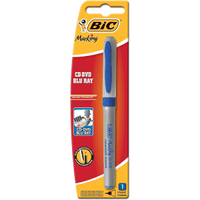 Imagem da oferta Pincel Marcador Permanente BIC Marking para CD/DVD/Blu-Ray Azul c/ Grip Emborrachado 886441 1 Unidade