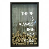 Imagem da oferta Quadro Porta Rolhas De Vinho There Is Always 17X27 Cm Betume