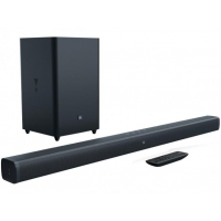 Imagem da oferta Soundbar JBL Bar 2.1 100W Bluetooth Subwoofer - USB JBLBAR21BLKBR